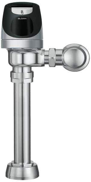 Sloan Valve Co. - 1-1/2" Spud Coupling, 1-1/2" Pipe, Closet Automatic Flush Valve - Single Flush, 1.6 Gal per Flush, Metal Cover, Powered by Solar Battery Backup - Apex Tool & Supply