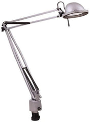 Electrix - 38 Inch, Desk Mounted, Halogen, Silver, Desk Light - 50 Watt, Nonmagnifying - Apex Tool & Supply