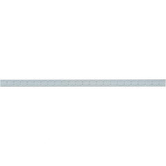 Starrett - 24 Inch Long Blade, 4R Graduation Combination Square Blade - Uncoated, Steel, 1/64, 1/32 1/16 and 1/8 Inch Graduation - Apex Tool & Supply