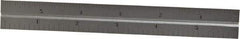 Starrett - 6 Inch Long Blade, 4R Graduation Combination Square Blade - Satin Chrome Finish, Steel, 1/64, 1/32 1/16 and 1/8 Inch Graduation - Apex Tool & Supply