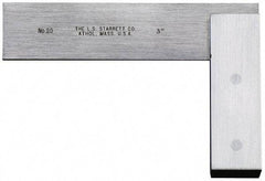 Starrett - 36" Blade Length, 20" Base Length Steel Square - 0.0025mm Accuracy - Apex Tool & Supply