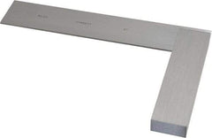 Starrett - 6" Blade Length, 4-5/16" Base Length Steel Square - 0.0025mm Accuracy - Apex Tool & Supply