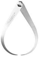 Starrett - 12 Inch Leg, Firm Joint, Steel, Polished, Outside Caliper - 16 Inch Max Measurement, 400mm Max Measurement, Flat Leg - Apex Tool & Supply