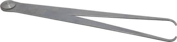Starrett - 12 Inch Leg, Firm Joint, Steel, Polished, Inside Caliper - 16 Inch Max Measurement, 400mm Max Measurement, Flat Leg - Apex Tool & Supply
