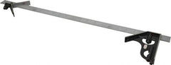 Starrett - 3 Piece, 24" Combination Square Set - 1/16, 1/32, 1/64 & 1/8" (4R) Graduation, Steel Blade, Forged Steel Center & Square Head - Apex Tool & Supply