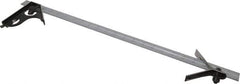 Starrett - 3 Piece, 24" Combination Square Set - 1/100, 1/32, 1/50 & 1/64" (16R) Graduation, Steel Blade, Forged Steel Center & Square Head - Apex Tool & Supply