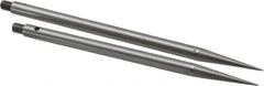 Starrett - 4-1/2; 5 Inch Leg, Forged Steel, Trammel Points - For Use With Starrett 50A, Includes (2) Adjustable Points - Apex Tool & Supply
