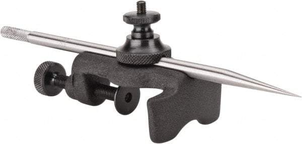 Starrett - 6 Inch Leg, Ground Steel, Baked Enamel Finish, Trammels - Includes (2) Small Points, (2) Trammel Heads - Apex Tool & Supply