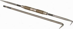 Starrett - 9" OAL Straight/Bent Scriber - Steel with Interchangeable Point - Apex Tool & Supply