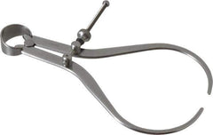 Starrett - 6 Inch Leg, Spring Joint, Steel, Polished, Outside Caliper - 6 Inch Max Measurement, 150mm Max Measurement, Flat Leg - Apex Tool & Supply