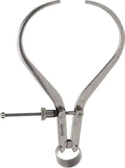 Starrett - 6 Inch Leg, Spring Joint, Steel, Polished, Outside Caliper - 6 Inch Max Measurement, 150mm Max Measurement, Flat Leg with Quick Nut Adjustment - Apex Tool & Supply