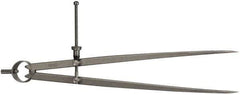 Starrett - 12 Inch Leg, Spring Joint, Steel, Polished, Divider - 12 Inch Max Measurement, 300mm Max Measurement, Flat Leg with Quick Nut Adjustment - Apex Tool & Supply