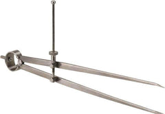 Starrett - 12 Inch Leg, Spring Joint, Forged Steel, Divider - 12 Inch Max Measurement, 300mm Max Measurement, Round Leg - Apex Tool & Supply