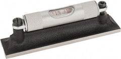 Starrett - 4" Long, 0.0050 & 0.0500" Graduation Sensitivity per 10", 1 Vial, Machinists' Level - Cast Iron, 1/64" Base Flatness, 7/8" Wide x 1-3/16" High - Apex Tool & Supply