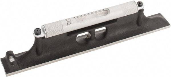 Starrett - 12" Long, 0.0050 & 0.0500" Graduation Sensitivity per 10", 3 Vials, Machinists' Level - Cast Iron, 1/64" Base Flatness, 1-3/32" Wide x 2-3/4" High - Apex Tool & Supply