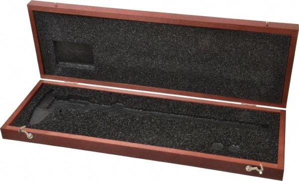 Starrett - 12" OAL, Wood Caliper Case - 1 Piece, For Use with 798 Series 0-12" (300 mm) Electronic Calipers - Apex Tool & Supply