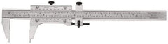 Starrett - 0 to 36" Steel Vernier Caliper - 0.0010" Graduation, 3" Jaw Depth, 0.0005" Accuracy - Apex Tool & Supply