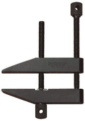 Starrett - 3/4" Max Capacity, 1-5/8" Jaw Length, Parallel Clamp - Hardened Steel, 21/32" Reach - Apex Tool & Supply
