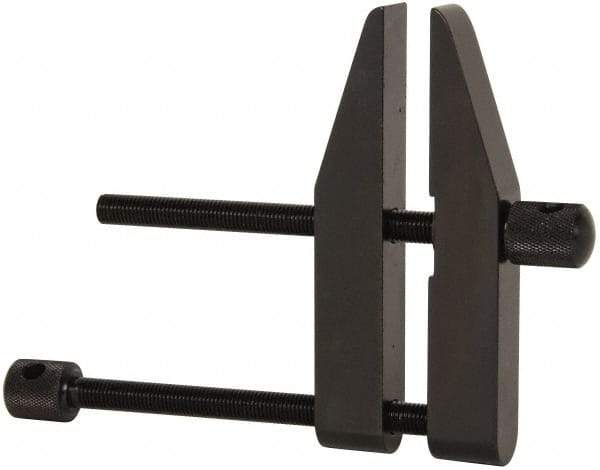 Starrett - 3-1/2" Max Capacity, 5" Jaw Length, Parallel Clamp - Hardened Steel, 2-1/4" Reach - Apex Tool & Supply