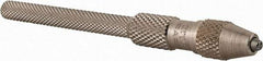 Starrett - 4" Long, 1mm Capacity, Precision Twist with Spring Spiral Pin Vise - 4" Long - Apex Tool & Supply