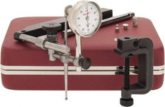 Starrett - 10 Piece, 0" to 0.2" Measuring Range, 1-7/16" Dial Diam, 0-100 Dial Reading, White Dial Test Indicator Kit - 0.001" Dial Graduation - Apex Tool & Supply