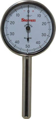Starrett - 0.2" Range, 0-50-0 Dial Reading, 0.001" Graduation Dial Drop Indicator - 1-7/16" Dial - Apex Tool & Supply