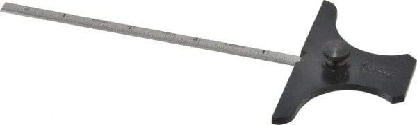 Starrett - Rule Depth Gages Minimum Measurement (Inch): 0 Maximum Measurement (Inch): 6 - Apex Tool & Supply