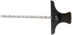 Starrett - Rule Depth Gages Minimum Measurement (mm): 0.00 Maximum Measurement (mm): 150.00 - Apex Tool & Supply