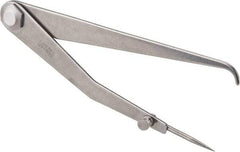 Starrett - 6 Inch Leg, Firm Joint, Steel, Polished, Hermaphrodite Caliper - 8 Inch Max Measurement, 200mm Max Measurement, Round Leg - Apex Tool & Supply