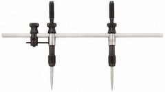 Starrett - 18 Inch Leg, Steel, Bright Chrome Finish, Trammels - 36 Inch Max Measurement, 900mm Max Measurement, Includes 20 Inch (500mm) Rigid Steel Beam, Pair of 3 Inch (75mm) Caliper Points - Apex Tool & Supply
