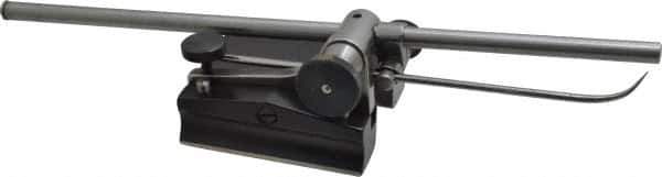 Starrett - 2 Spindle, 12 and 18 Inch Spindle Length, Surface Gage - 3-1/2 Inch Long x 3-3/16 Inch Wide Base, Hardened Steel - Apex Tool & Supply