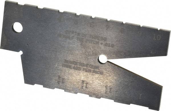 Starrett - Steel Acme Thread Screw Checker - 1 Leaf, 29° (Included Angle) Thread Angle - Apex Tool & Supply