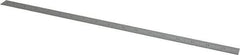 Starrett - 18" Long, 1/100, 1/64, 1/50, 1/32" Graduation, Flexible Steel Rule - 16R Graduation Style, 3/4" Wide, Silver, Satin Chrome Finish - Apex Tool & Supply