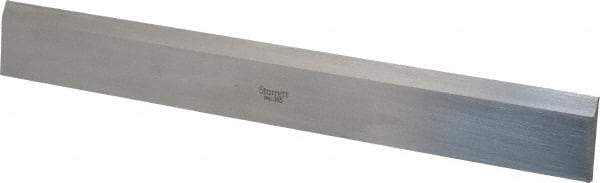 Starrett - 12 Inch Long x 1-13/32 Inch Wide x 11/64 Inch Thick, Beveled Edge Straightedge - 0.0004 Inch Edge Flatness, Steel, 0.0004 Inch Parallelism, 1 Beveled Edge - Apex Tool & Supply