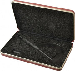 Starrett - Micrometer Case - 2" Max Measurement, Use with 226 & 226M Outside Micrometers - Apex Tool & Supply