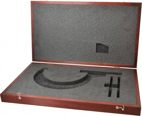 Starrett - Micrometer Case - 7" Max Measurement, Use with 216 & 216M Series Digital Micrometers - Apex Tool & Supply