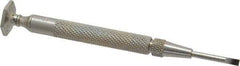 Starrett - 5/8" Blade Length Precision Slotted Screwdriver - 3-3/4" OAL - Apex Tool & Supply