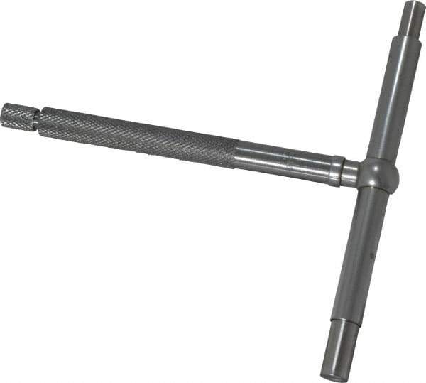 Starrett - 3-1/2 to 6 Inch, 3 Inch Overall Length, Telescoping Gage - 3-1/4 Inch Long Handle, Satin Chrome Finish - Apex Tool & Supply