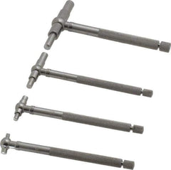 Starrett - 4 Piece, 5/16 to 2-1/8 Inch, Telescoping Gage Set - 2-3/8 Inch Long Handles, Includes Case - Apex Tool & Supply