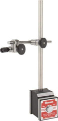 Starrett - 150 Lb Magnetic Force, Indicator Positioner & Holder with Base - Post & Rod, Rectangular Base, 1-15/16" Base Height, 1-5/8" Base Length, 1-7/8" Base Width - Apex Tool & Supply
