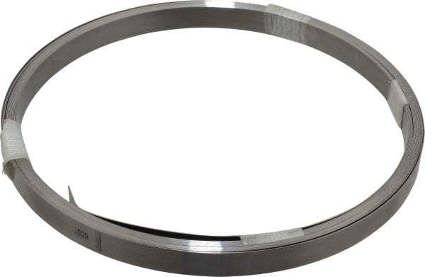 Starrett - 0.02 Inch Thick x 6.10 m Long x 1/2 Inch Wide, Feeler Stock Roll - Tempered Steel - Apex Tool & Supply