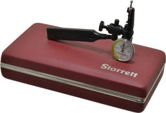 Starrett - 4 Piece, 0mm to 0.7mm Measuring Range, 15/16" Dial Diam, 0-35-0 Dial Reading, White & Yellow Dial Test Indicator Kit - 5/32" Contact Point Length, 3mm Ball Diam, 0.01mm Dial Graduation - Apex Tool & Supply