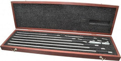 Starrett - 4 to 40 Inch Range, Satin Chrome Coated, Mechanical Inside Tubular Micrometer - 0.001 Inch Graduation, 0.0001 Inch Accuracy - Apex Tool & Supply