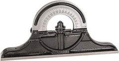 Starrett - 12 to 24 Inch Long Blade, Reversible Combination Square Protractor Head - Black Smooth Finish, Cast Iron - Apex Tool & Supply