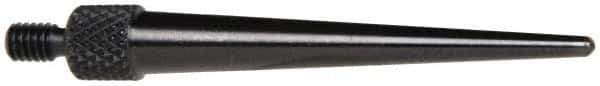 Starrett - #4-48, 1/16" Ball Diam, Steel Tapered Contact Point - 1-7/16" Contact Point Length, Use with AGD Dial Indicators - Apex Tool & Supply