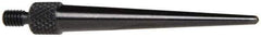 Starrett - #4-48, 1/16" Ball Diam, Steel Tapered Contact Point - 1-7/16" Contact Point Length, Use with AGD Dial Indicators - Apex Tool & Supply