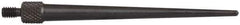 Starrett - #4-48, 1/16" Ball Diam, Steel Tapered Contact Point - 2" Contact Point Length, Use with AGD Dial Indicators - Apex Tool & Supply