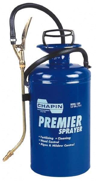 Chapin - 2 Gal Garden Hand Sprayer - Reinforced Hose, Polyethylene Tank, For Industrial Applications - Apex Tool & Supply