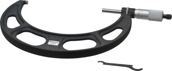 Starrett - 6 to 7" Range, 0.0001" Graduation, Mechanical Outside Micrometer - Apex Tool & Supply
