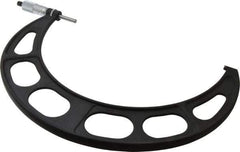 Starrett - 11 to 12" Range, 0.0001" Graduation, Mechanical Outside Micrometer - Ratchet Stop Thimble, Accurate to 0.0002" - Apex Tool & Supply
